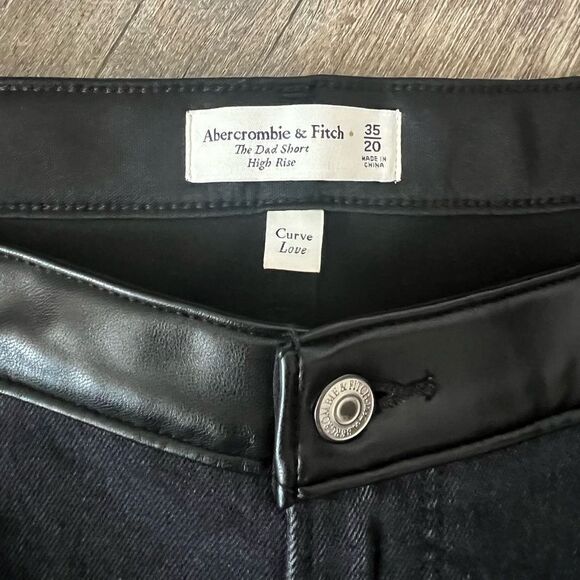 Abercrombie and Fitch Curve Love High Rise Dad Short- Size 35/20 - Picture 4 of 7